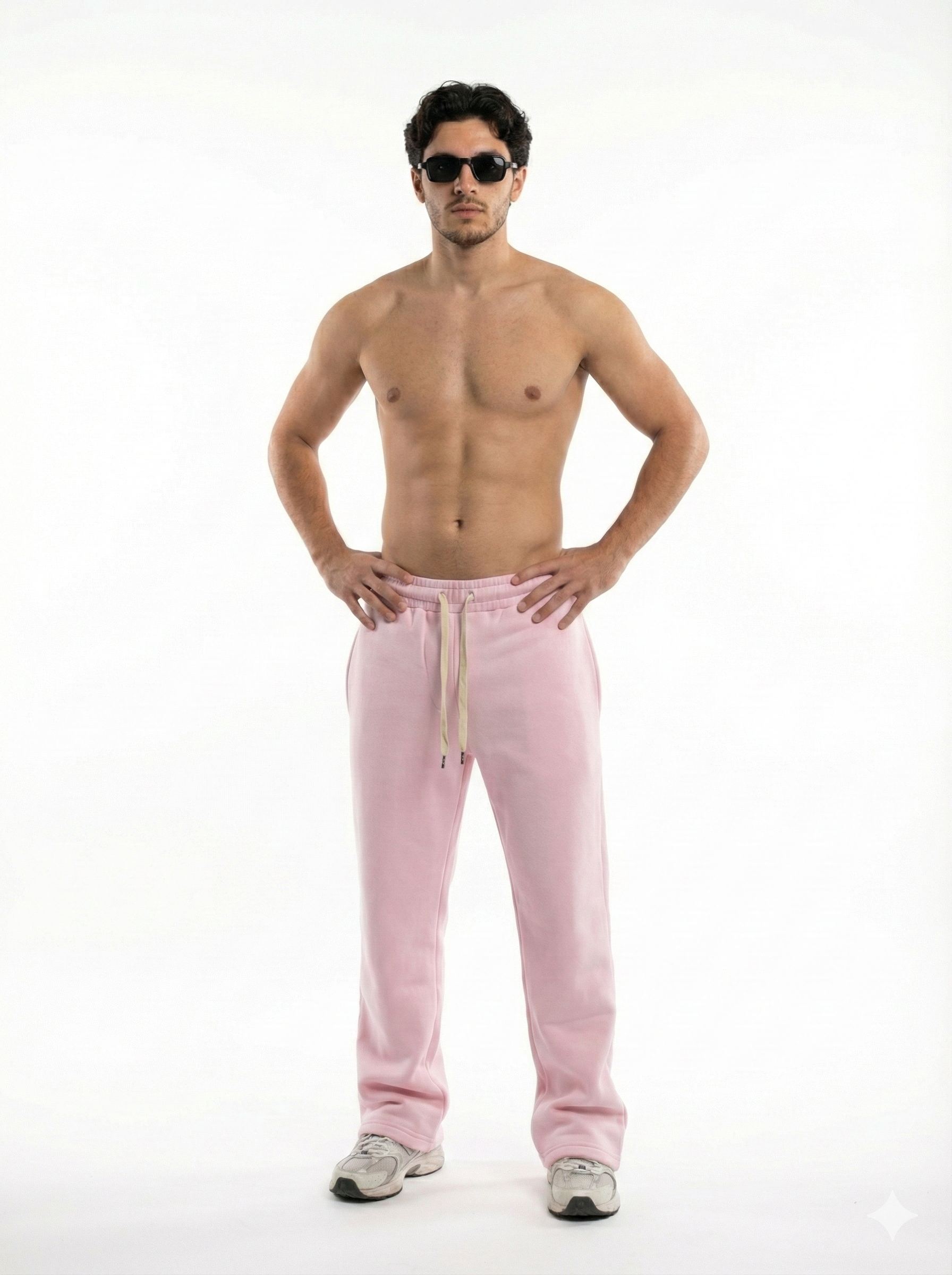 OUCHI Time Disc Sweat Pants – Pink Edition