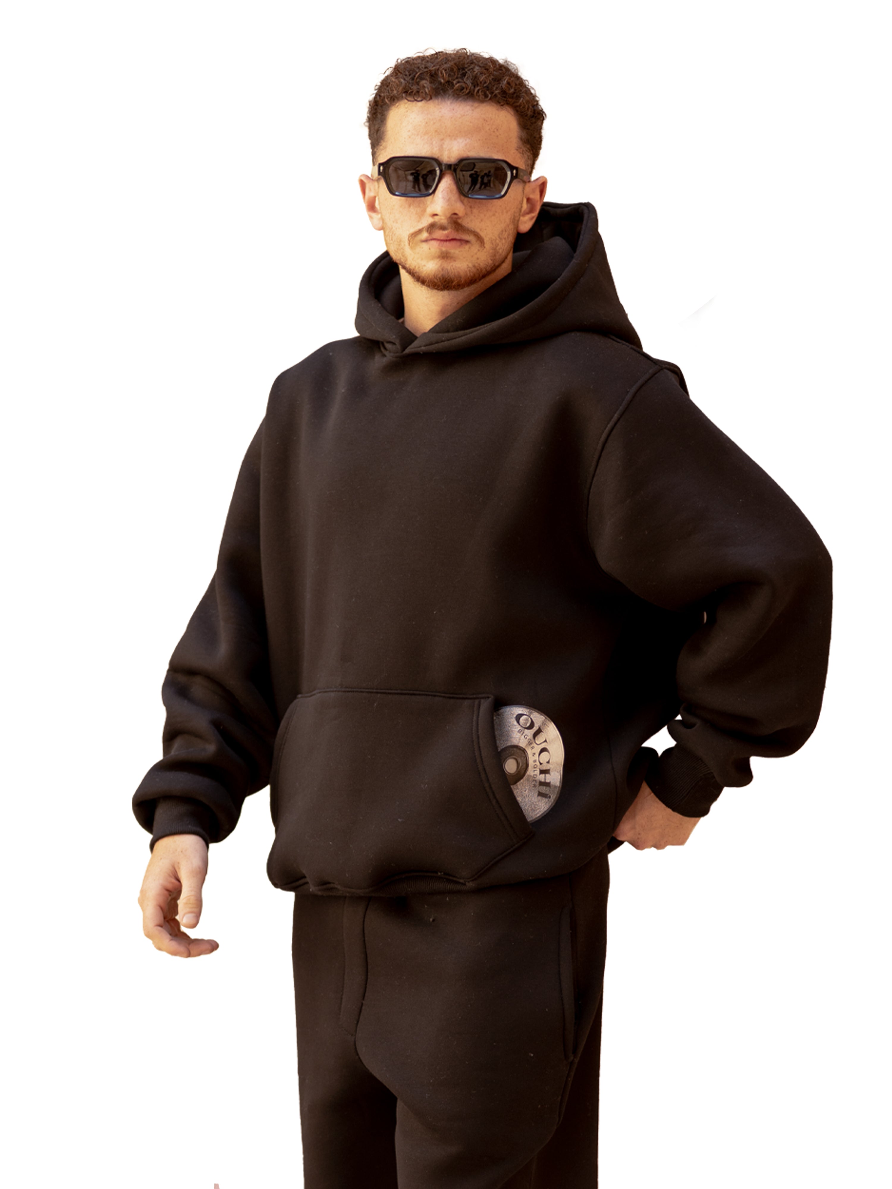 OUCHI Time Disk Hoodie – Black Edition