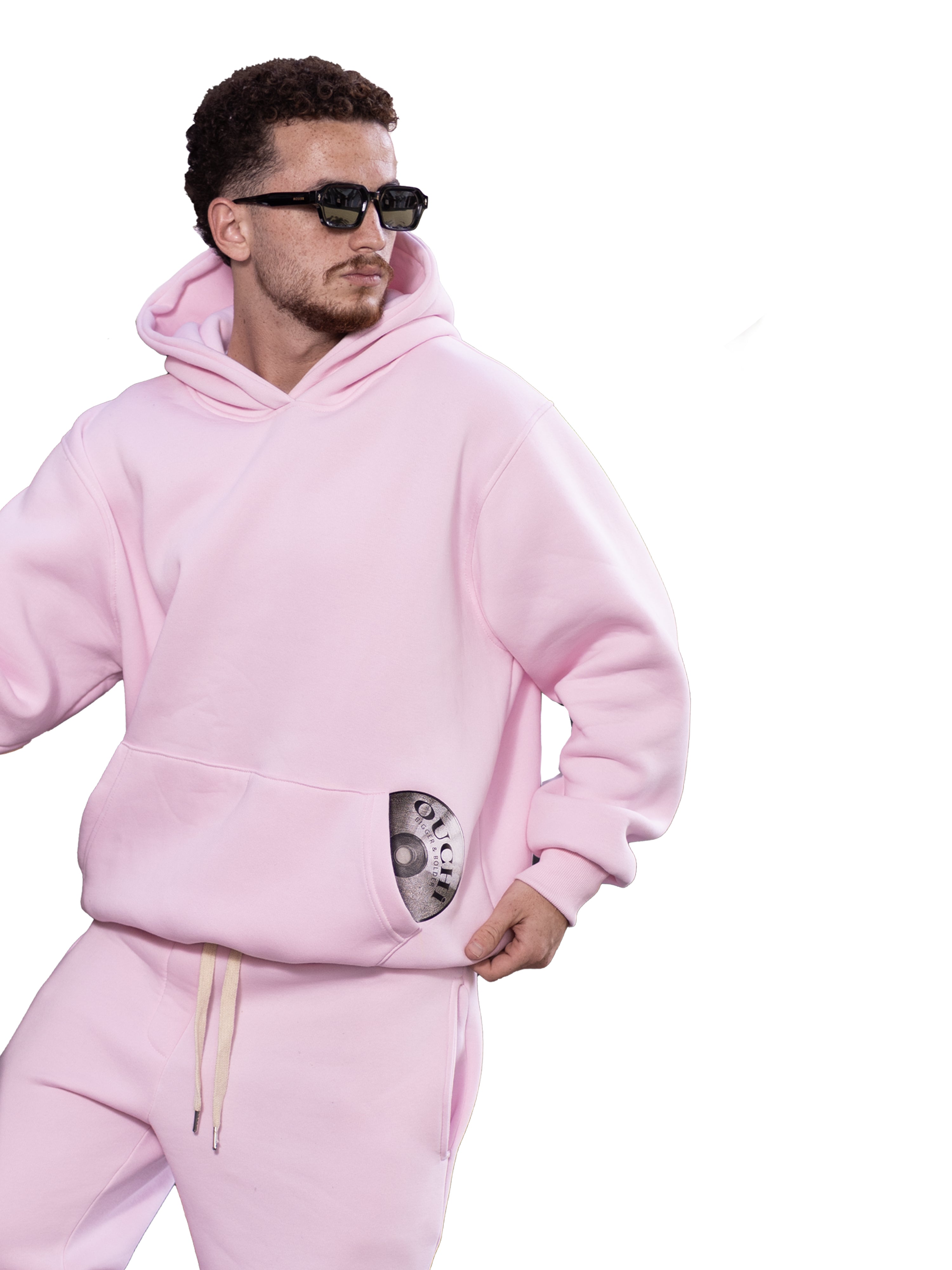 OUCHI Time Disk Hoodie – Pink Edition